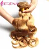 60% OFF! Honey Blonde Extensions Peruvian 10"-30" Human Hair Weave Weft #27 Color Hair Extension Body Wave Wet and Wavy 3pcs bridal