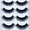 Neue Farbe Schwarz + Blau Falsche Wimpern Geräucherte Bühne Makeup Tools Lange Gefälschte Wimpern Natürliche Dicke Falsche Wimpern 1 box 6 Pairs 3