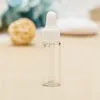 Mini frascos cuentagotas de aceite esencial de vidrio ámbar de 5ML, cuentagotas vacíos recargables para ojos, Perfume cosmético, loción líquida, contenedor de almacenamiento de muestras