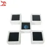 80st Plast Square Löst diamant Display Package Box White Gem Case Black Memory Foam Pad Beads Pendant Box Showcase 3 3 2CM2741