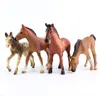 4 estilo figura caballo sólida pvc juguetes Mini imitación de animales juguetes modelo 4.5-12cm para regalos del día de hildren