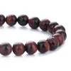 Натуральный камень красный тигровый браслет для мужчин женские мода ювелирные изделия растягивающие браслеты 8 мм йоги энергии браслеты подарок Kimter-B674S FZ