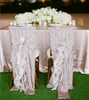 Ceinture de chaise en mousseline de soie 30D pour couvertures de mariage sur mesure en vente fournisseurs de mariage housses de chaise accessoires livraison gratuite