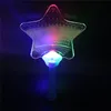 Mode LED Chinese Hand Fan Plastic Kleurrijke Licht Up Knipperende Kinderen Speelgoed Kostuum Partij Decoratie Advertentie Gift ZA3494