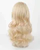 100% New High Quality Fashion Picture full lace wigs Sexy Women Long Wavy Synthetic Heat Resistant Cosplay Hair Full Wig Mix Blonde