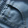 Men039s Jeans Whole 2022 Men Short Brand Cotton Straight Ripped Holes Knee Length Shorts Jean Elastic Denim Summer Style2924916