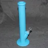 2016 Nieuwe Siliconen Waterpijp Siliconen Bongs Oliereiljes Glas Bong 14 "Hoogte met 14,4 mm Gezamenlijk Siliconen Materiaal