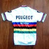 2019 Peugeot World Champion Jersey通気性サイクリングジャージ半角半袖夏クイックドライクロスMTB ROPA CICLISMO B2