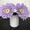 100pcs teste di fiore margherita di seta artificiale 11cm Real Touch fiori di seta margherita crisantemo girasoli fiori per la decorazione di nozze Patry