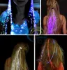 LED couleur Flash tresse éclairer Fiber tresses Extension de cheveux Disco boîte de nuit Concert danse fête Rock atmosphère accessoires FAVEURS