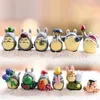 12 PCS/SET komşum totoro bahçe dekorasyonları mini şekil Diy Moss Micro Peyzaj Oyuncakları Yeni Peri Bahçe Minyatürleri Reçine Dekorasyon