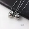 Openable Put in Perfume or Love Notes Stainless Steel Lockets Jewelry Oval & Ball Bottles Pendants Lovers Necklace Couples Supplies Keepsake Forever Lover Gift