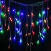 LED-Weihnachtslichter LED-Vorhang LED-Streifen Weihnachtslicht Innen im Freien unter Verwendung des Streifens 3*3M 3*6M IP65 wasserdichtes Licht