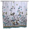 Wholesale- Floral 1.8*1.8m Waterproof PEVA Shower Bathroom Curtain With Hooks Bathing Shower Curtain Fabric Home Bathroom Curtains GI870645