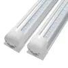 US Stock+Integrated LED-rör V-formade 4ft 5ft 6ft 8ft Cooler Door LED-rör T8 dubbla sidor SMD2835 LED-butiksljus AC 85-265V