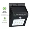 Nowy 12 LED Bright Panele Słoneczne Lampy Outdoor Garden Motion Sensor Activated Solar Power Lights do ogrodzenia patio Wodoodporne Myy