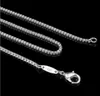 5 Sizes Available 925 Silver chain necklace Box Chain Necklace Womens Mens Kids 16-24 inch Jewelry kolye collares G219