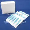 Wholesale-One Box Of 50PCS Round Size 5 Blue Disposable Short Tattoo Tips Nozzle Supply BSDT-A-5RT