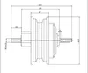 10 "800W24V elektrisk skateboard Motor, elektrisk borstlös icke-växellåda, skivbroms elektrisk scootermotor, DIY Kit