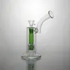 Glass Bong Water Pipes Bongs Green Glass Percolator Pipe for Smoking Bongs