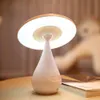 Bordslampor Smart Touch Control Sensor Mushroom Night Light Air Purifier med LED-skrivbordsläsning