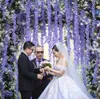100pcs/lot Elegant White Orchid Wisteria Vines Each Strip 79 Inches Silk Artificial Flower Wreaths For Weding Decoration