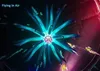 Palloncino a forma di ragno 3m Fiore di illuminazione gonfiabile Fiore luminoso a LED per feste / concerti