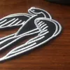 Cool Black Tattoo Sparrow Swallow Patch Borded Motorcycle Biker Patch Patch Patch Punk Patch 4.25 "*2.6"