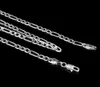 925 Sterling Silver Plated Pretty Classic Fashion 4mm Chain Men Style Necklace 16-30Inches 3: 1 Sideways Necklace 2024417