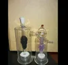 Tweeling Siamese Potten, Oliebrander Glazen Pijpen Waterleidingen Glazen Pijp Olieplatforms Roken Met Druppelaar Glazen Waterpijpen Accesso