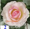 100PCS 22Colors 12CM Artificial Rose Flower Heads Silk Decorative Supermarket Background DIY Road Led Wedding Wall Flower Bouquet 1412781