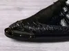Italiaanse type zwart gesp mens lederen schoenen mannen trouwjurk formele schoenen zwarte zakelijke schoenen voor mannen sepatu pria