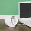 Ventilador de refrigeración táctil Xiaomi Ventilador de escritorio portátil alimentado por USB ultrasilencioso Interruptor de sensor táctil con viento USB silencioso de doble hoja con correa para colgar