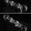 Toysdance Sex Products For Women Double Head Crystal Glass Dildo Adult Anal Sex Toys Erotic Butt Plugs Smooth Anal Beads q4201