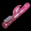 Squirmy Vibrating Dong G-Spot Vibrador del clítoris Consolador de polla realista de varias velocidades # T701