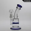 SAML 16.5cm Tall Oil Rigs Hookahs Honeycomb Perc Dab Rig smoking water Pipe Smaller Glass Bong joint size 14.4mm PG5017
