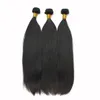10Bundles/lot Factory Wholesale Soft Brazilian Straight Hair Weaves 100 Human Remy Hair Extension 1B Natural Black Full Peruvian Virgin Hair