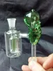 Accesorios de bongs de filtro externo de hueso multicolor Pipas de agua de vidrio Pipas para fumar Percolador Bongs de vidrio Quemador de aceite Pipas de agua Plataformas petroleras