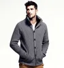 Suéter de invierno para hombre, abrigo de lana de cuello alto, cárdigan, suéteres de punto, Sudadera con capucha de lana cálida, abrigo informal