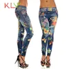 Vente en gros- 2017KLV sexy pantalones nouvellement élégants Sexy Womens Skinny Blue Jean Denim Leggings Stretchy Jeggings Pants calcas 17May 12