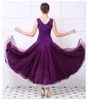 2017Ny Modern Dance Dress Women Elegant Ärmlös Waltz Tango Foxtrot QuickStep Costume Competition Kläder Standard Ballroom Dance Kjol