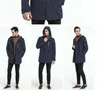 Trench coat da uomo regolabile in vita cappello staccabile primavera autunno uomo nuovo cappotto giacca casual medio lungo