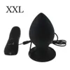 Super Big Size 7 Mode Vibrating Silicone Butt Plug Large Anal Vibrator Huge Anal Plug Unisex Erotic Toys Sex Products L XL XXL3765151