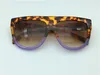 Nowy vintage okulary przeciwsłoneczne CE41026 AUDREY Fashion Sunglass Women Design Big Rame Flape Top Oversize Invasses Leopard2921