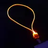 New Arrival LED Lanyard Novelty Lighting LED Optical Fiber Luminous Lanyard Work Card Hanging Rope Light Smile Face LED Lanyard + Card