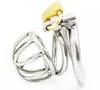 New Male Chastity Devices 40MM Adult Cock Cage With Arc-shaped Cock Ring Sex Toys Stainless Steel Chastity Belt