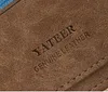2017 nieuwe stijl herenkleding zand korte portemonnee Europa en Europese stijl vintage lederen clip kaart groothandel