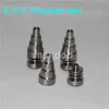 hand tools Universal 10&14& 18mm 6 in 1 titanium nail Adjustable Male or Female joint Carb Cap nails for Glass Pipe Bong
