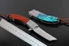 Высокое качество 2 стиль Дамаск Флиппер складной нож VG10 Dimascuss Steel Tanto Point Blade EDC Карманные ножи с кожаной оболочкой