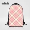 Sac à dos pour ordinateur portable à carreaux rose pour adolescentes Sacs à dos pour étudiants Sac à dos extérieur pour femme Mochilas Sac à dos de voyage Sac à dos Rugtas